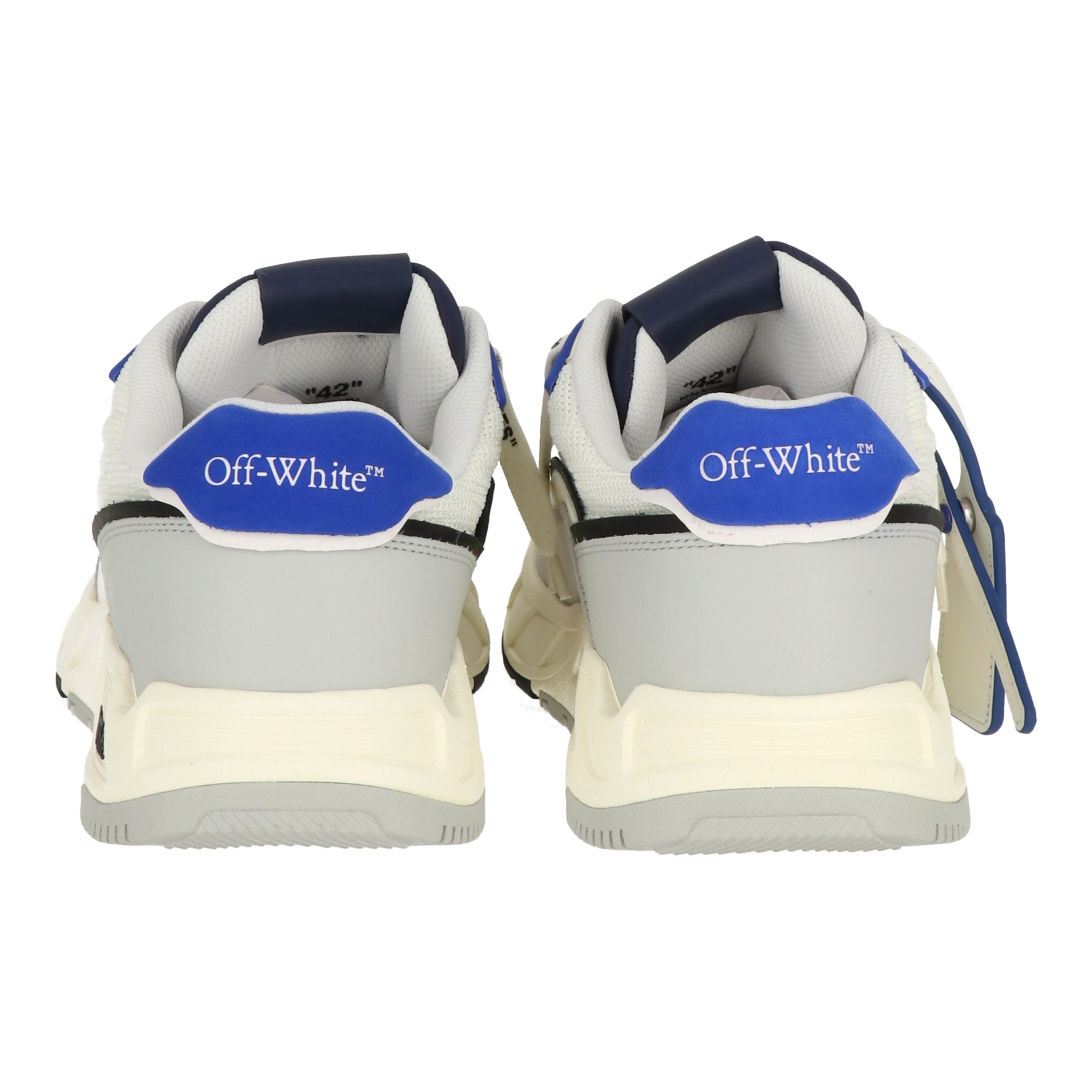 Off White Womens White/Navy Sneaker
