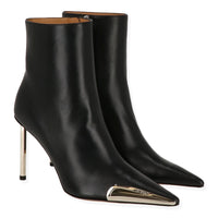 Off White Womens Black/Silver Boot