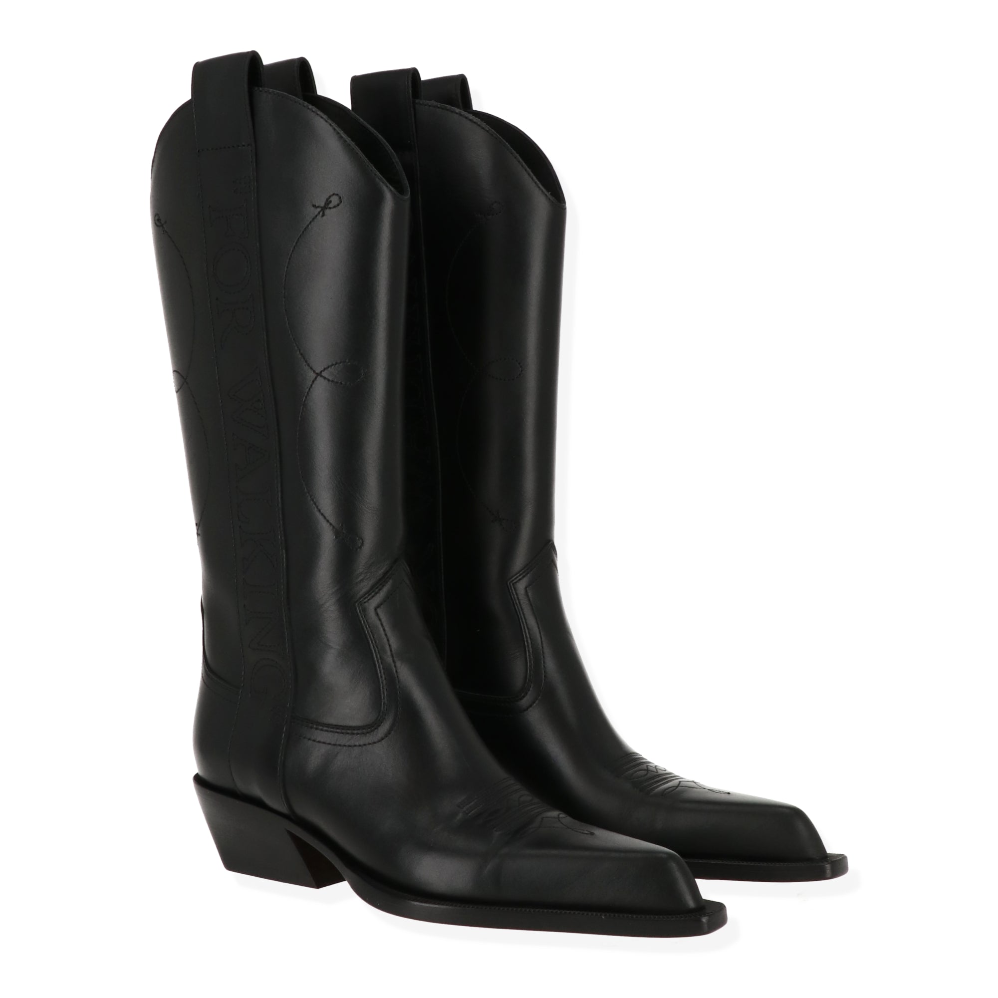 Off White Womens Black Boot