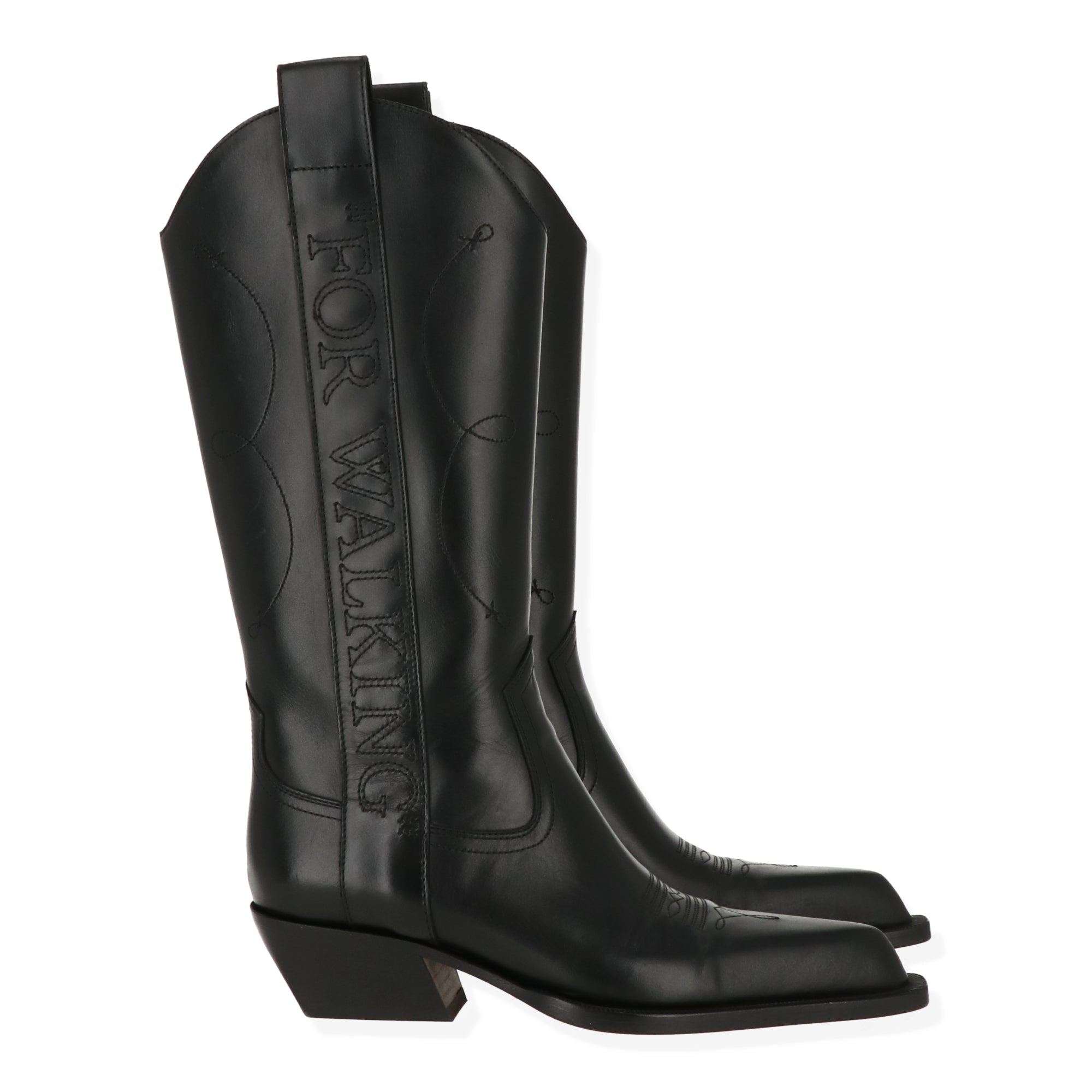 Off White Womens Black Boot