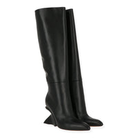 Off White Womens Black/Silver Boot