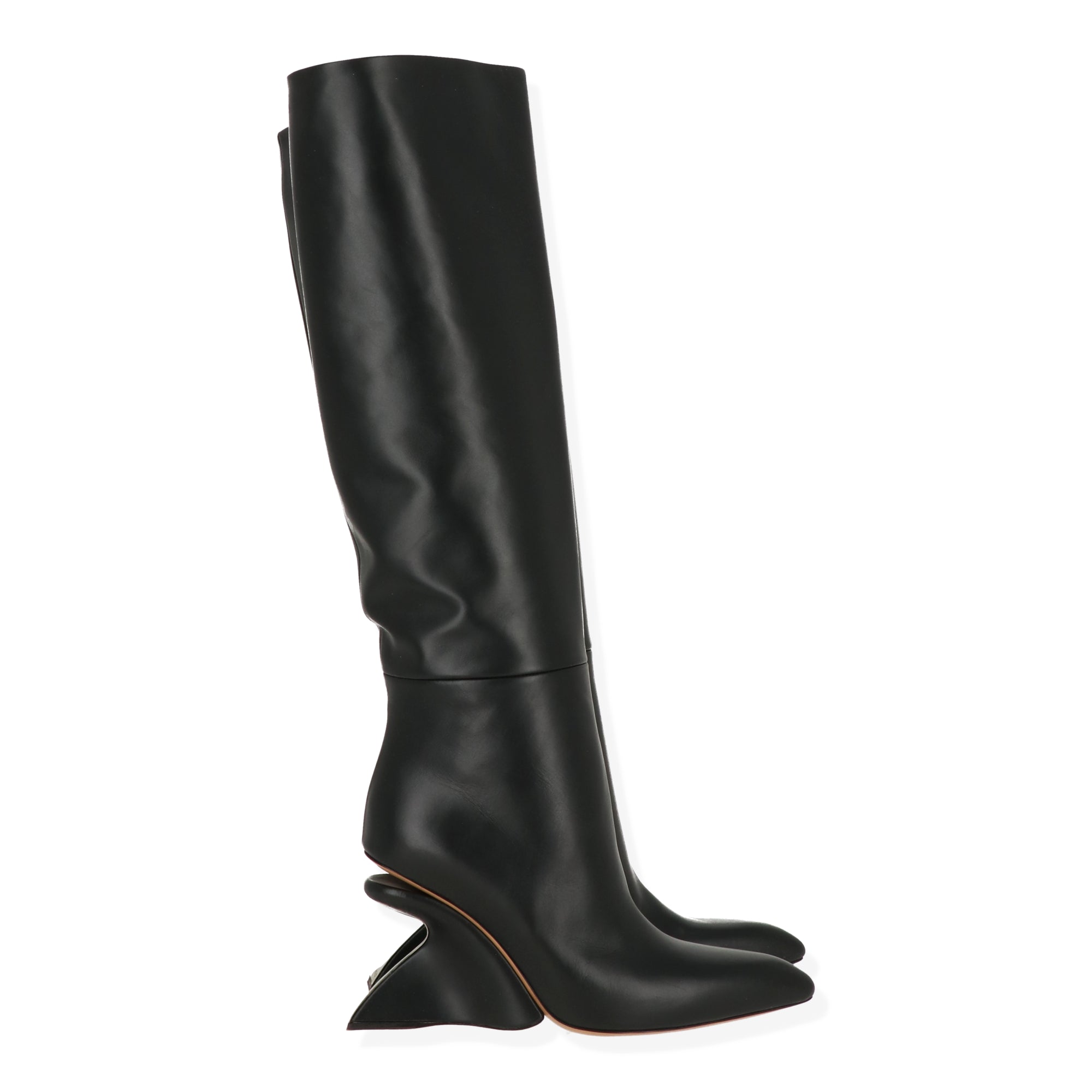 Off White Womens Black/Silver Boot