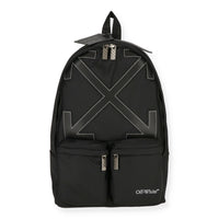 Off White Mens Black Backpack