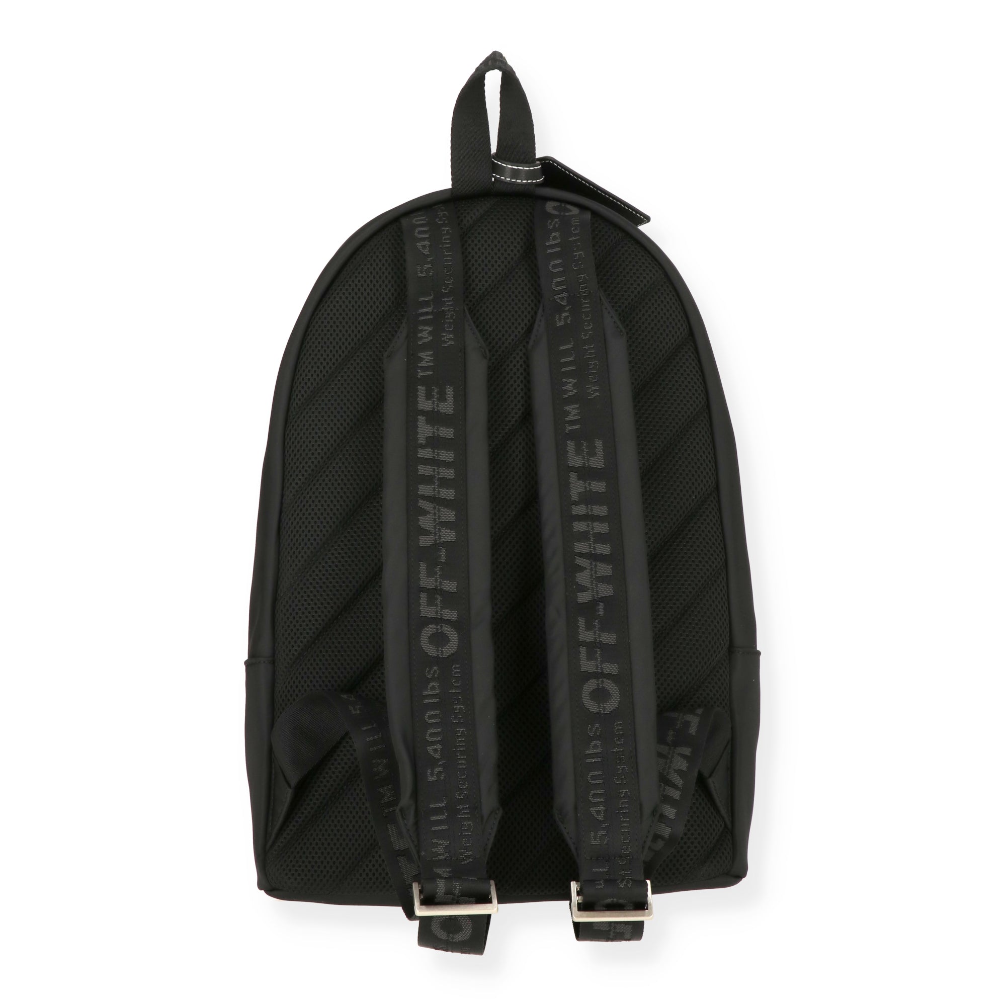 Off White Mens Black Backpack