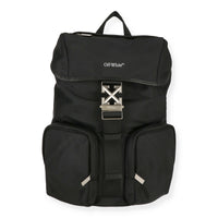 Off White Mens Black Backpack