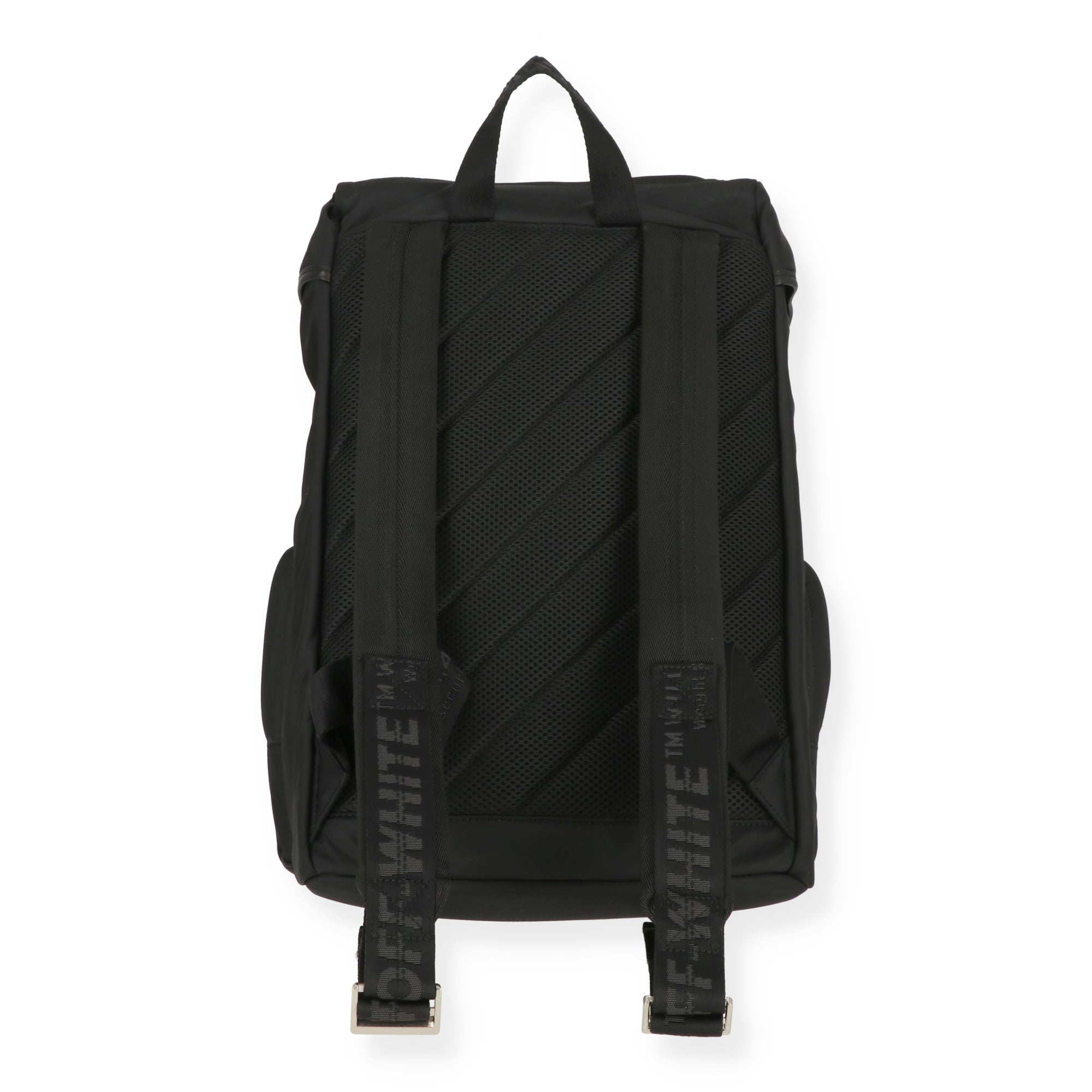 Off White Mens Black Backpack