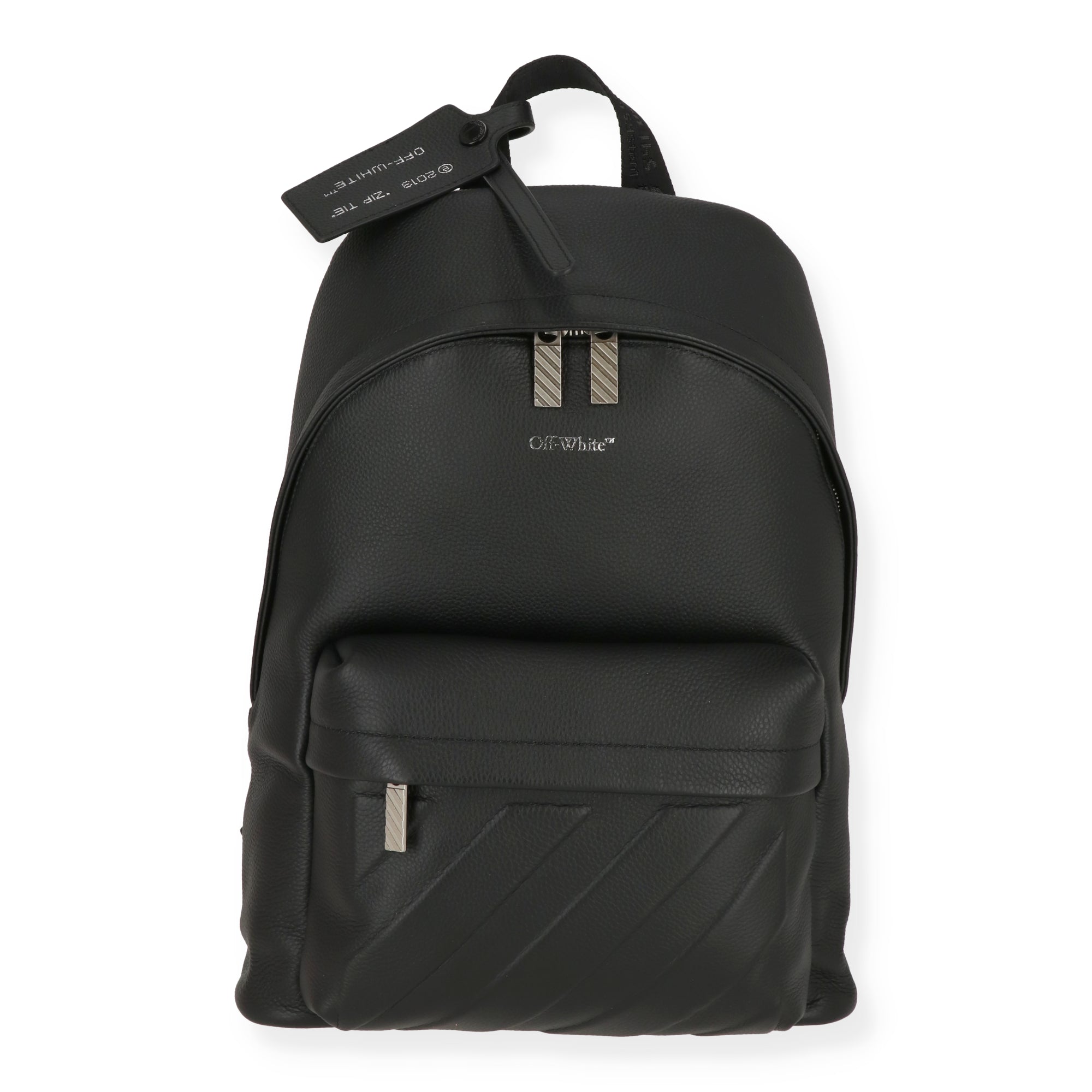 Off White Mens Black Backpack