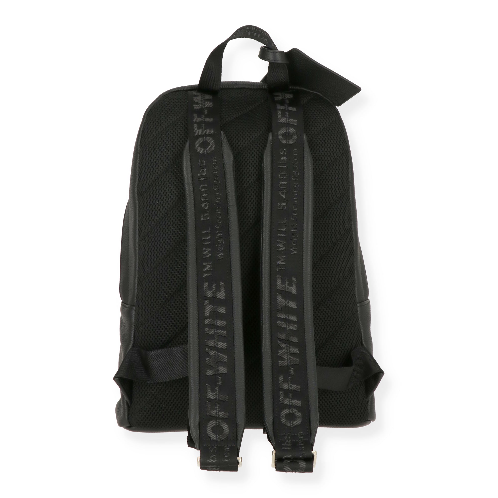 Off White Mens Black Backpack