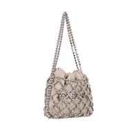 OFFWHITE Off White Womens Beige/Black Shoulder Bag