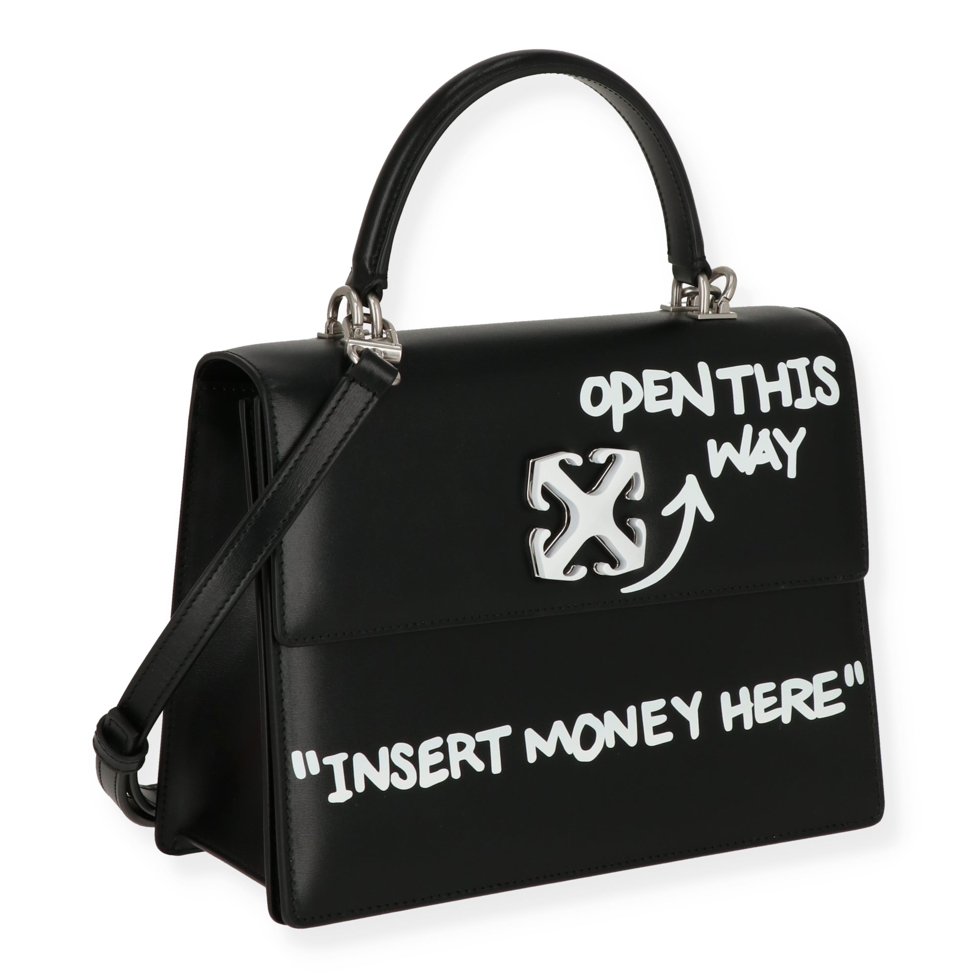 Off White Womens Black/White Handbag