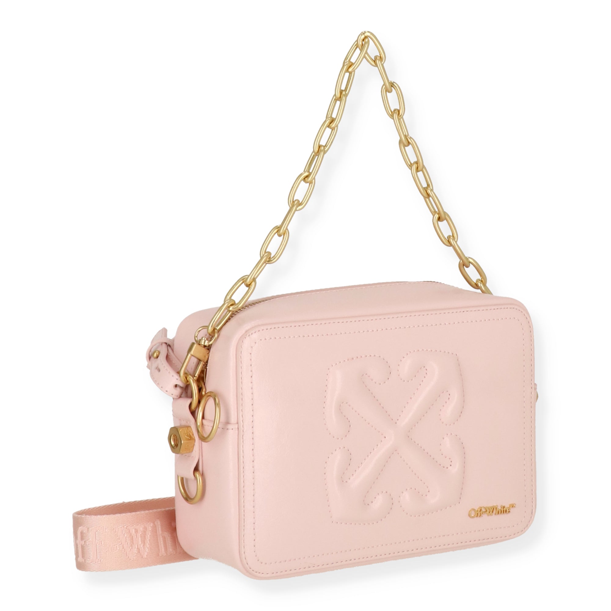 Off White Womens Pink Crossbody