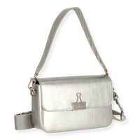 OFFWHITE Off White Womens Silver Shoulder Bag