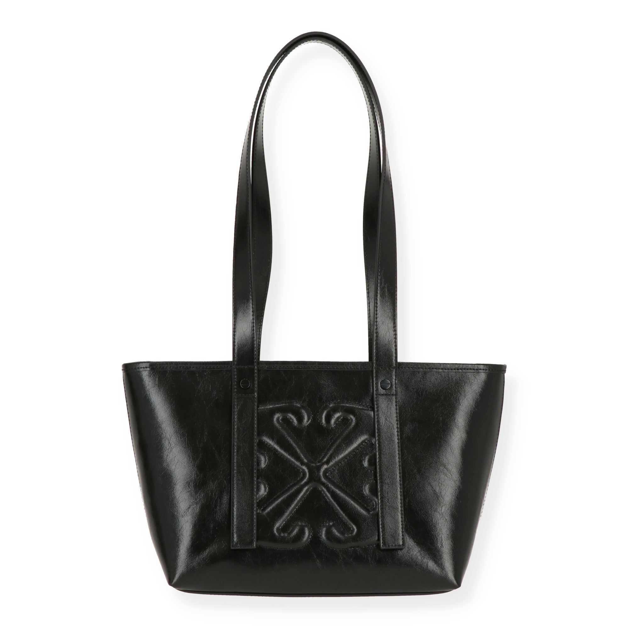 Off White Womens Black Tote