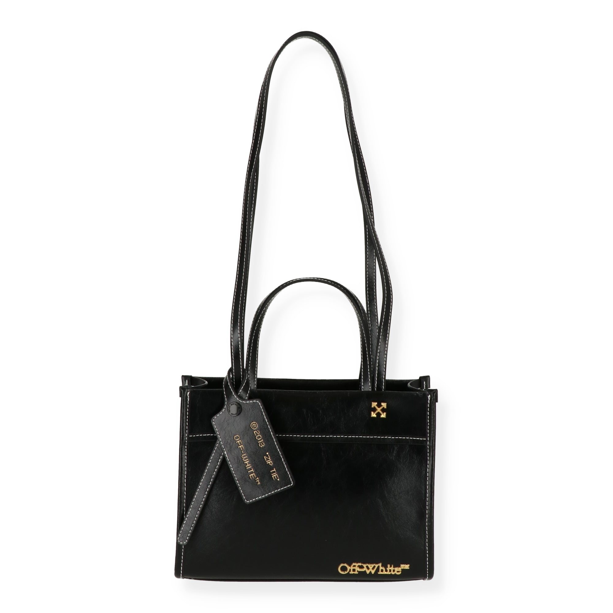 Off White Womens Black Tote