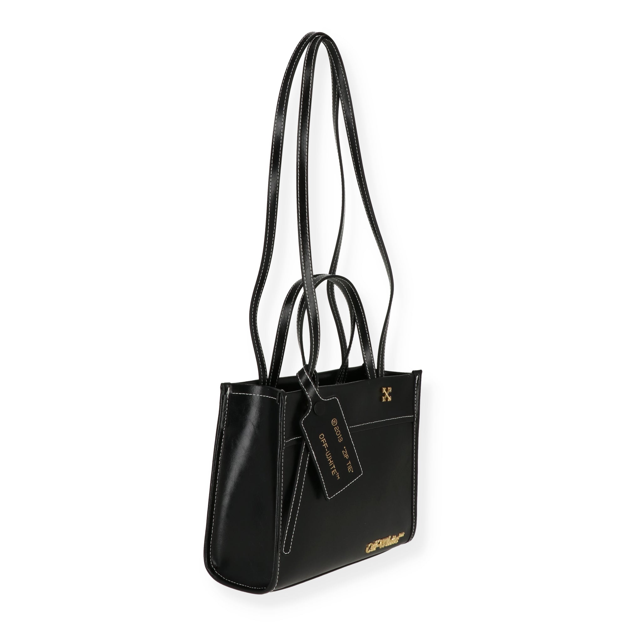 Off White Womens Black Tote