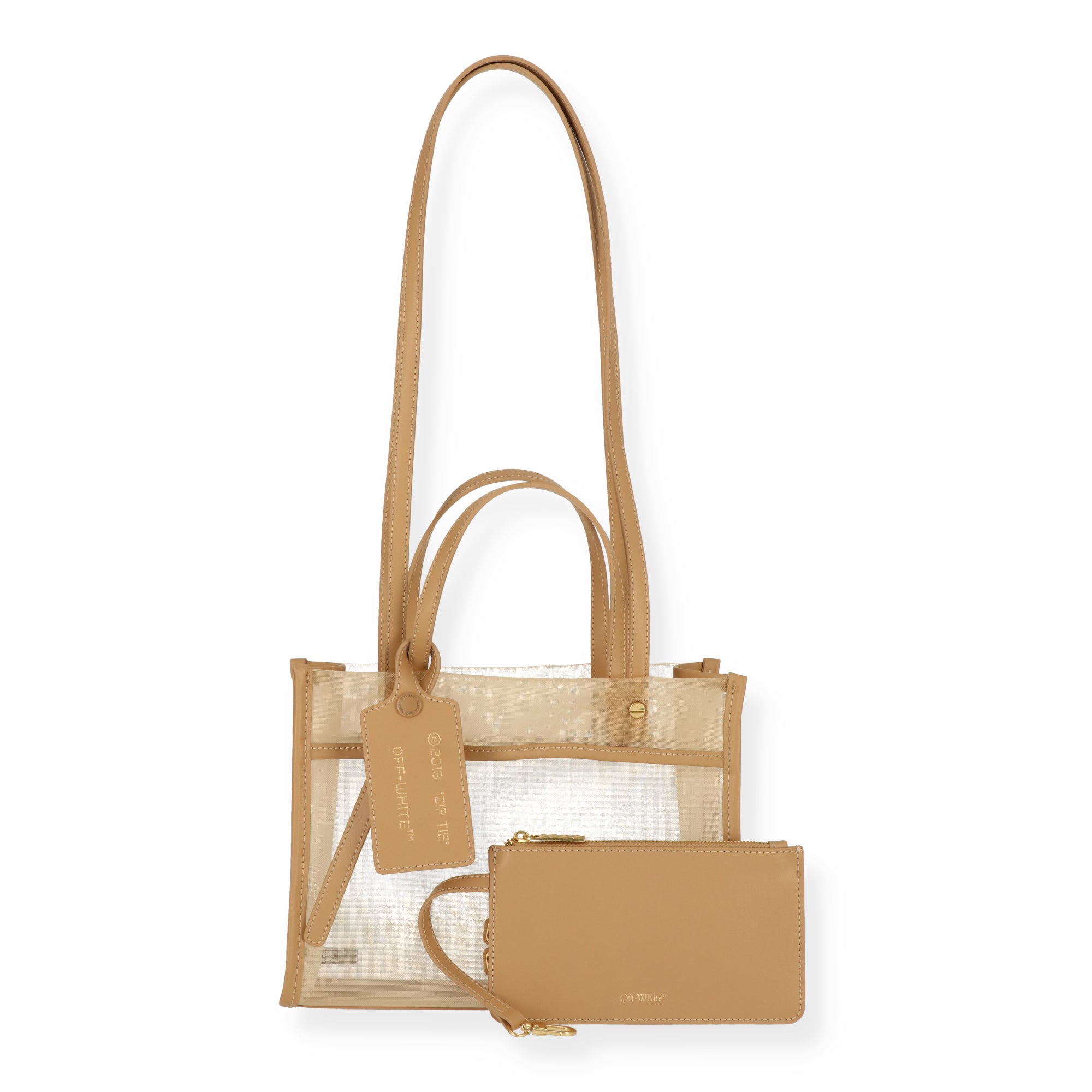 Off White Womens Natural Tote