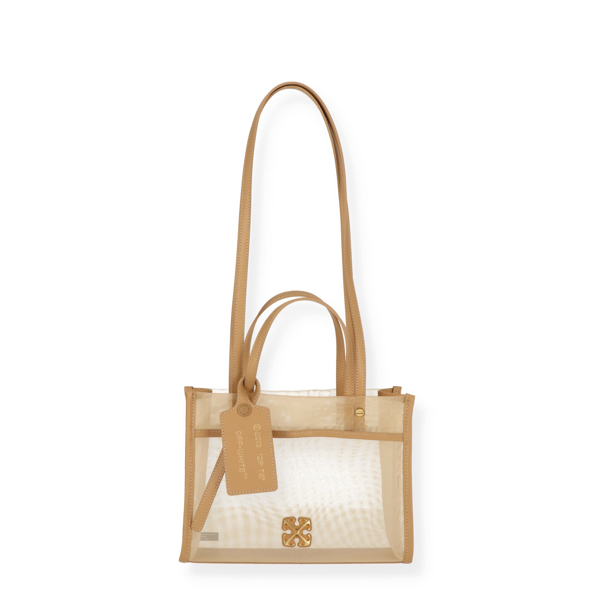 Off White Womens Natural Tote