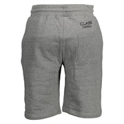 Cavalli Class Gray Men's Bermuda Pants