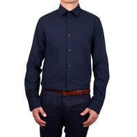 Cavalli Class Mens Navy Dress Shirt Navy