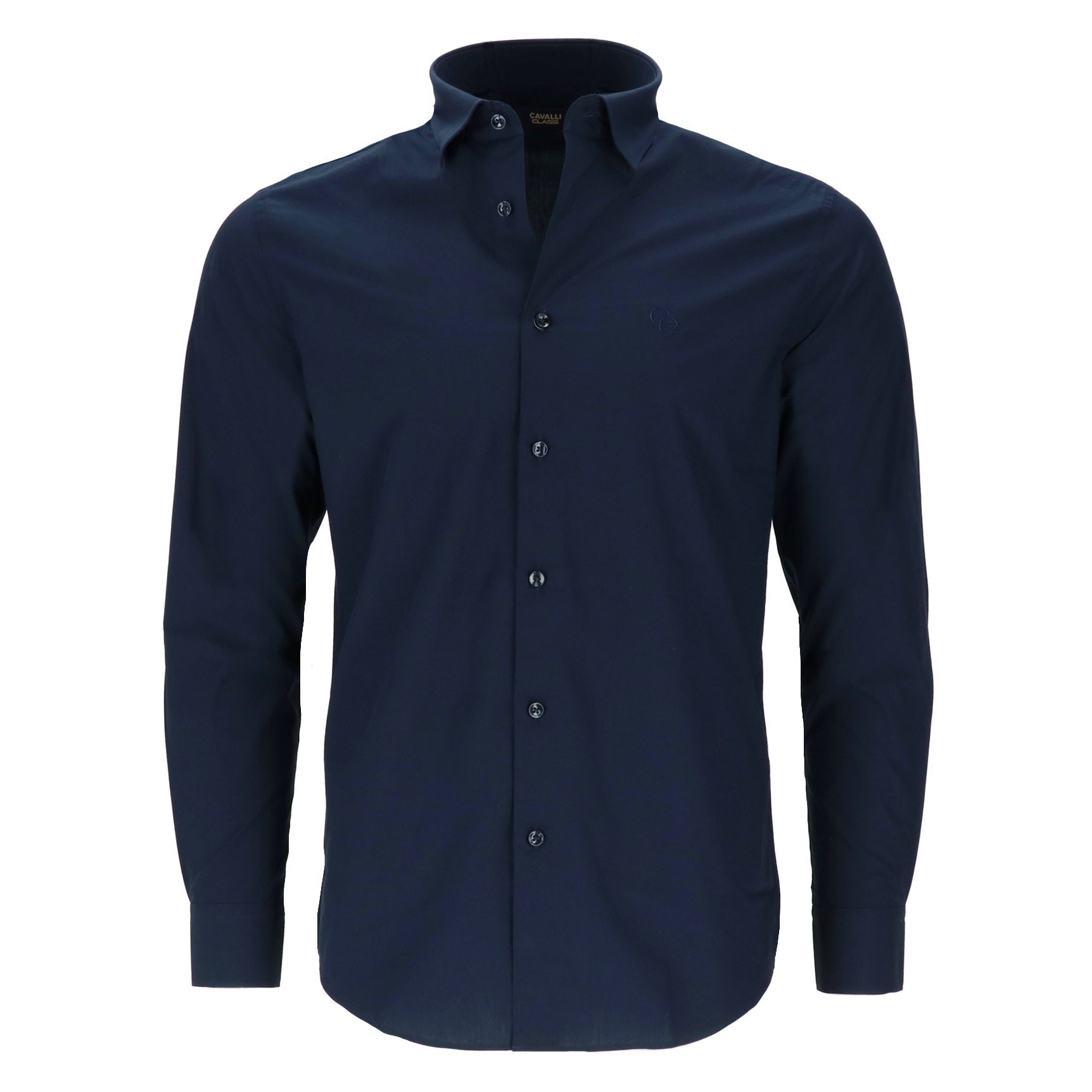 Cavalli Class Mens Navy Dress Shirt Navy