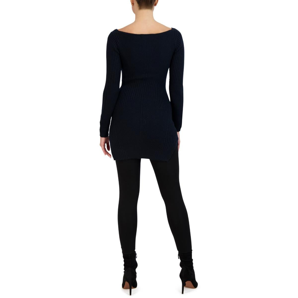 Womens Knit Mini Sweaterdress