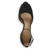 Florencia Womens Solid Ankle Strap Heels