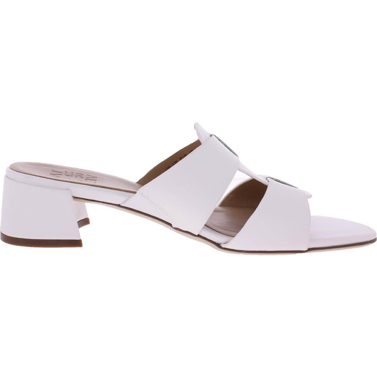Joey Womens Leather Slip On Heels