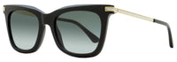 Jimmy Choo Rectangular Sunglasses Olye 8079O Black/Gold 52mm Black Gold