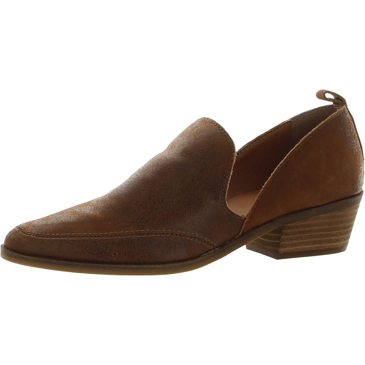 Mahzan Womens Comfort Insole Slip On Loafer Heels