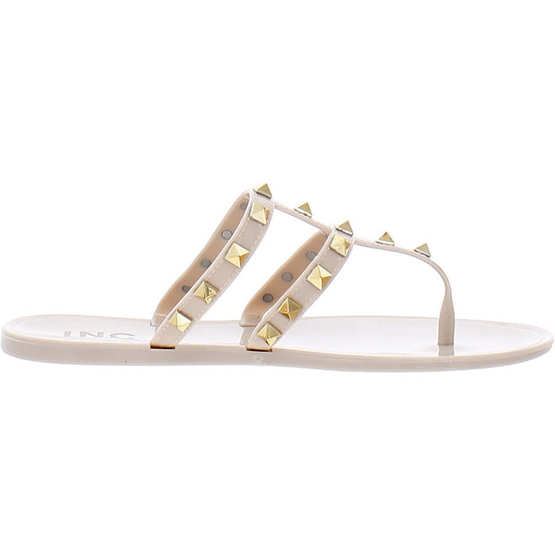 Ellie Womens Patent Flip-Flop Thong Sandals