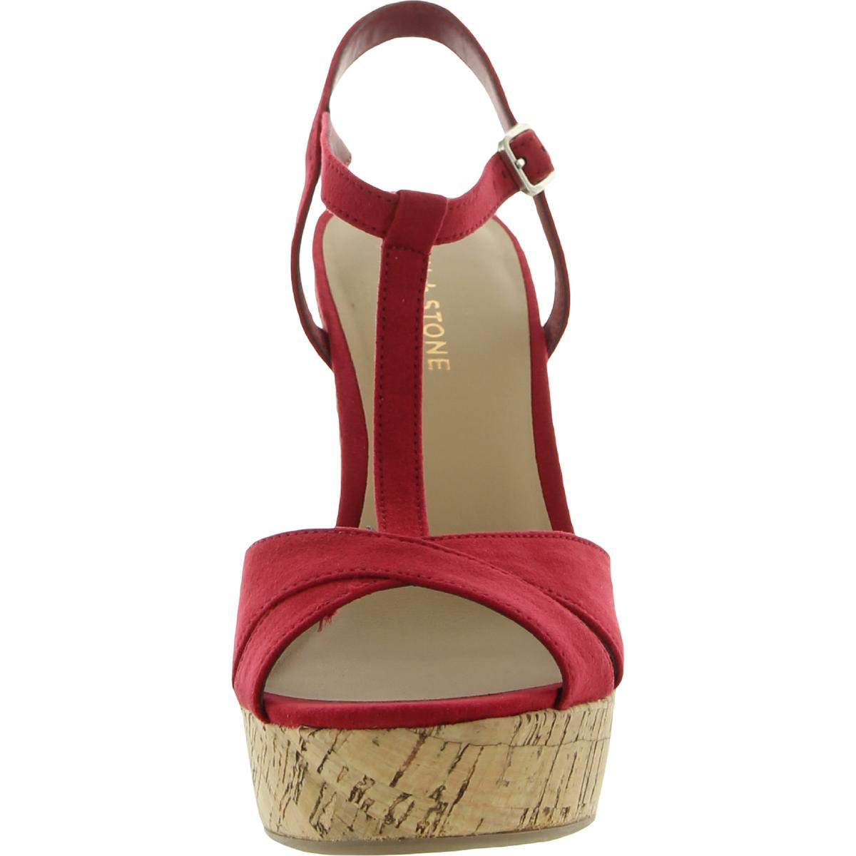 JAMIE Womens Cork Strappy Platforms