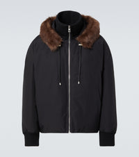 LOEWE Loewe Men Shearling-Trimmed Cotton-Blend Jacket
