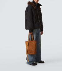 LOEWE Loewe Men Shearling-Trimmed Cotton-Blend Jacket