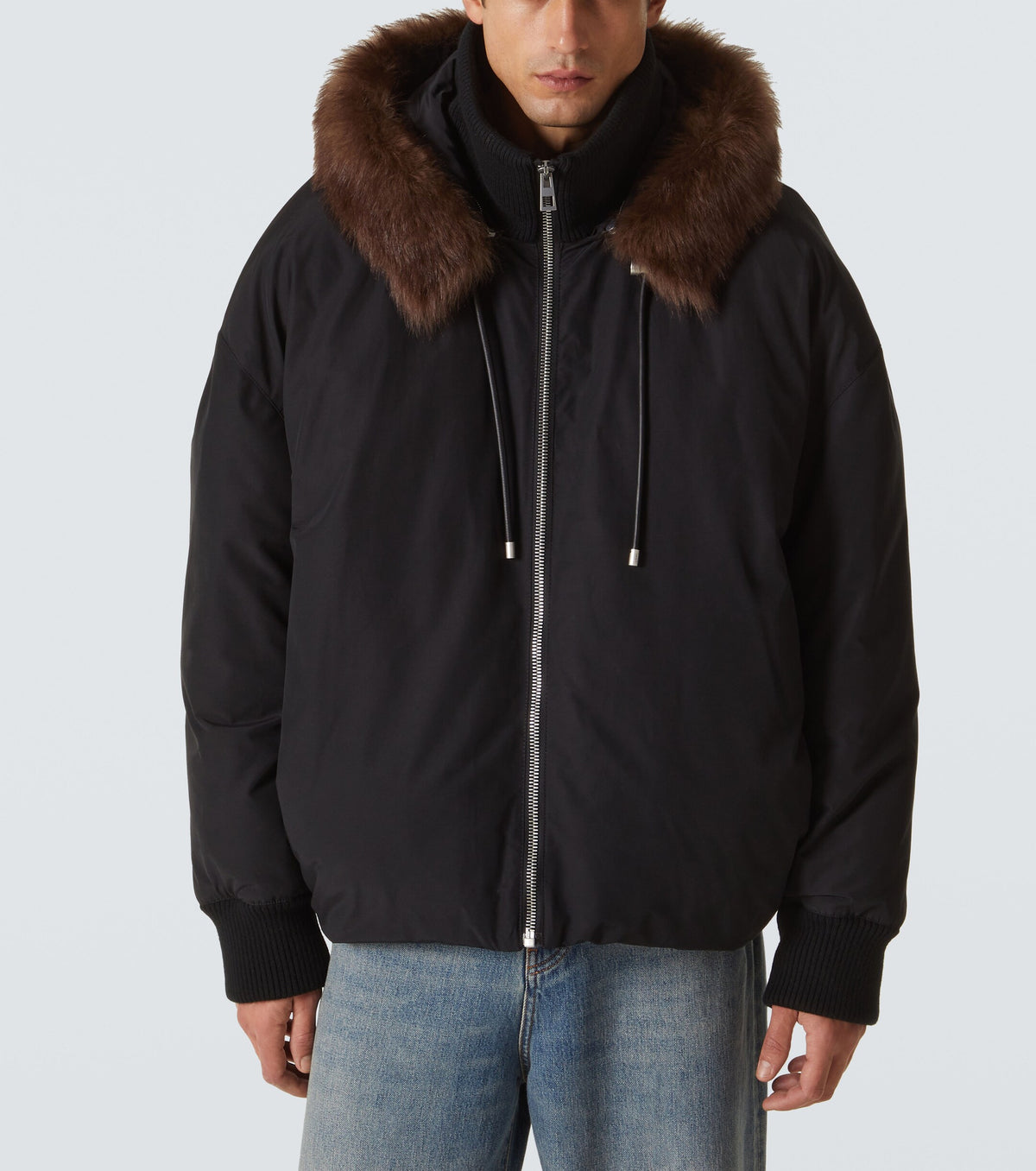 LOEWE Loewe Men Shearling-Trimmed Cotton-Blend Jacket
