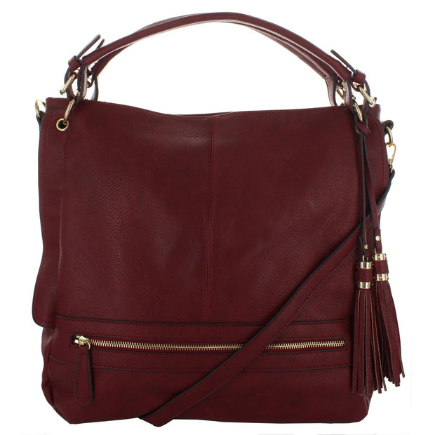 Finley Womens Vegan Leather Tote Hobo Handbag