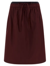 PRADA Prada Women Double Layer Elastic Skirt