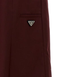 PRADA Prada Women Double Layer Elastic Skirt