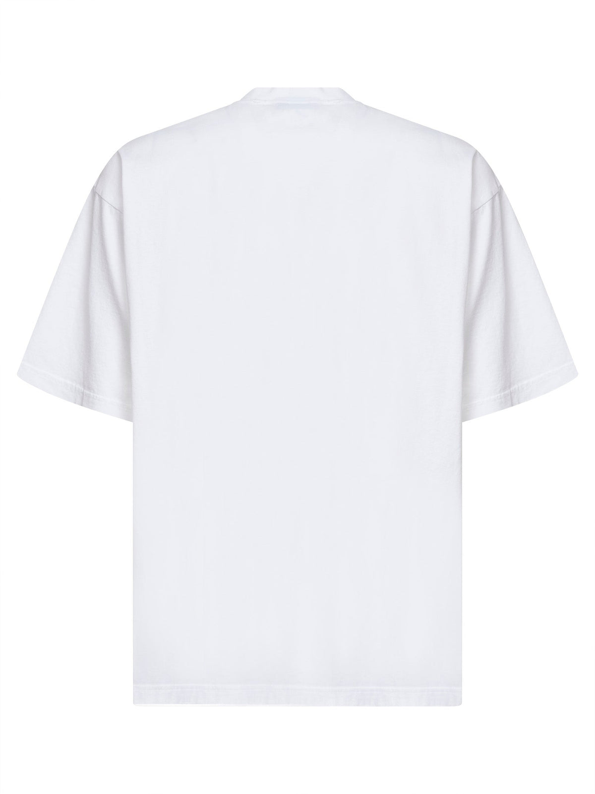 Balenciaga Men White Messy Spray Medium Fit T-Shirt