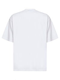 Balenciaga Men White Messy Spray Medium Fit T-Shirt