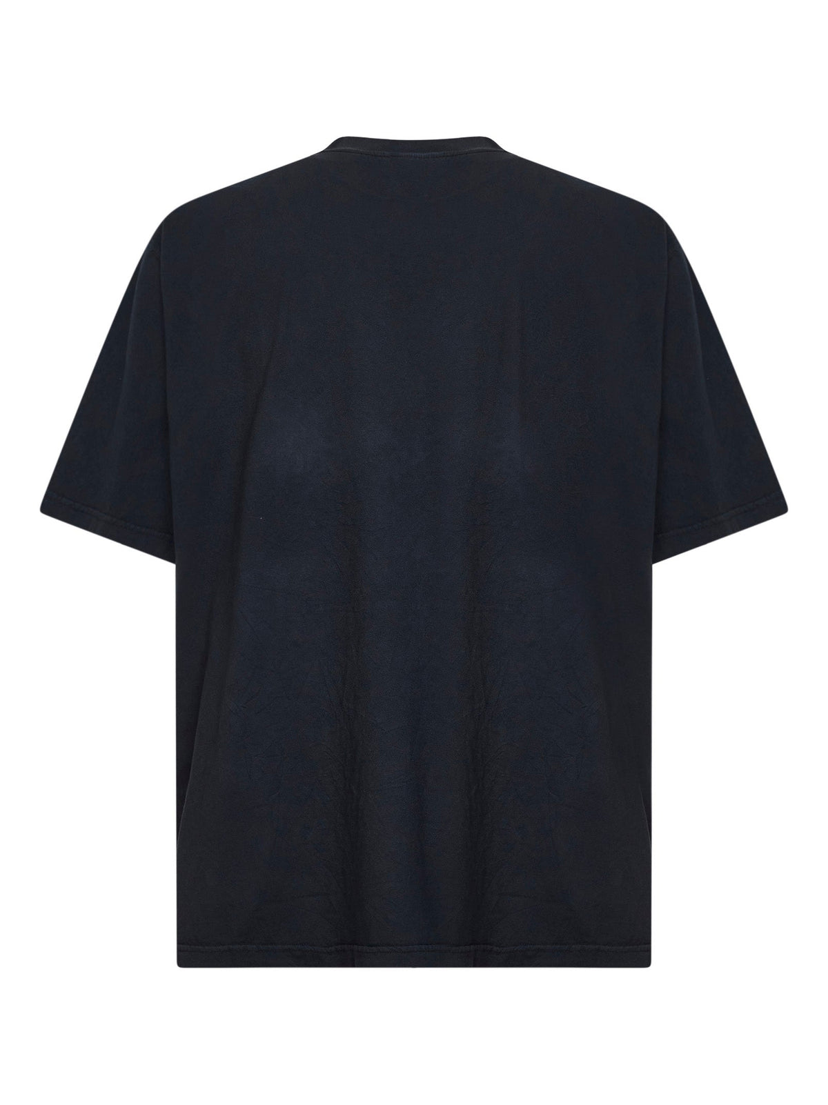 Balenciaga Men Black Jersey Oversized T-Shirt