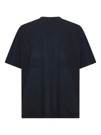 Balenciaga Men Black Jersey Oversized T-Shirt