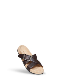 Balenciaga Men Black Calf Leather Belt Mules
