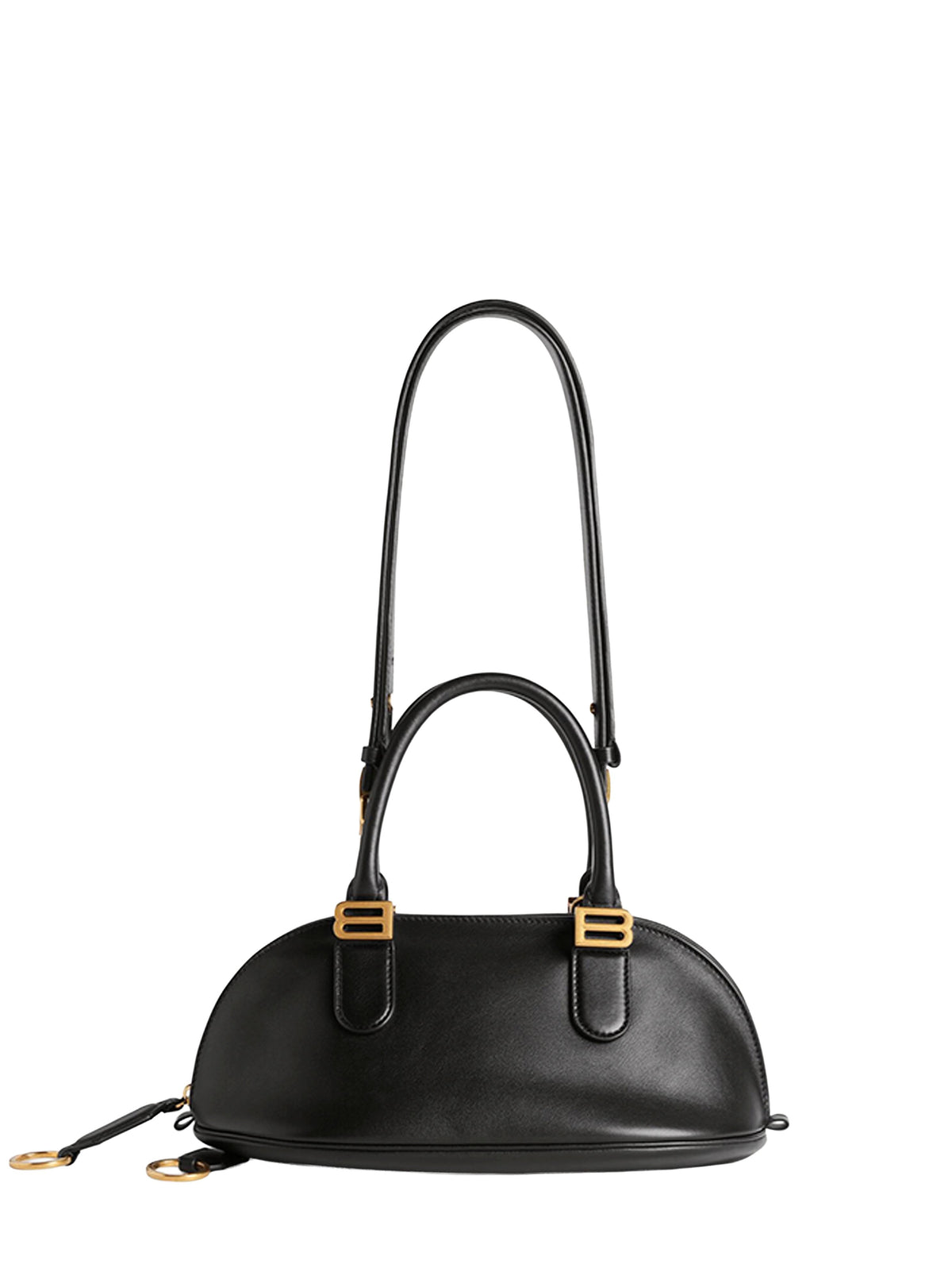 Balenciaga Women Black Bolero Bowling Bag Mini Bowling Bag<Br/>