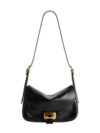 Balenciaga Women Black Clicca Shoulder Bag Medium Shoulder Bag