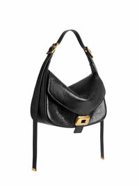 Balenciaga Women Black Clicca Shoulder Bag Medium Shoulder Bag