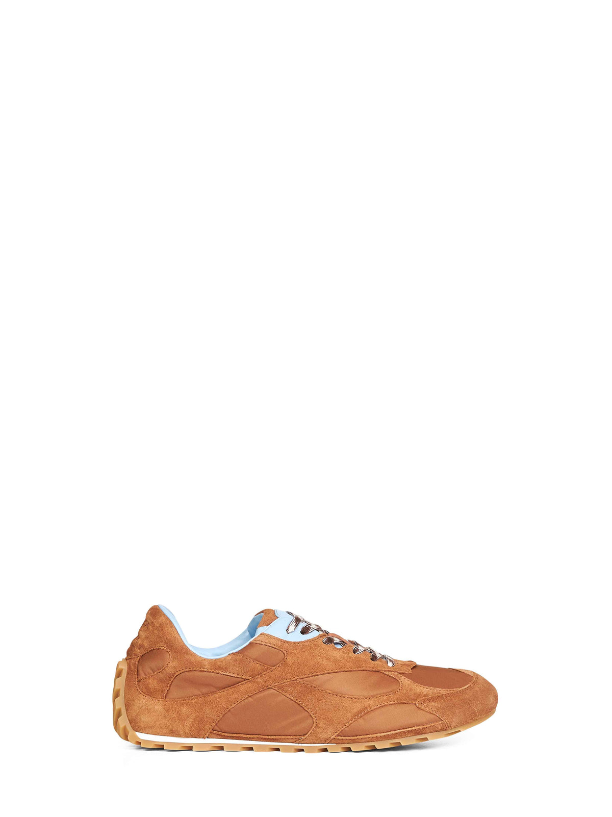 Bottega Veneta Men Amber Suede And Nylon Orbit Flash Sneakers
