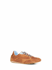 Bottega Veneta Men Amber Suede And Nylon Orbit Flash Sneakers