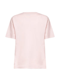 Burberry Women Pink Cotton Ekd Sketch T-Shirt