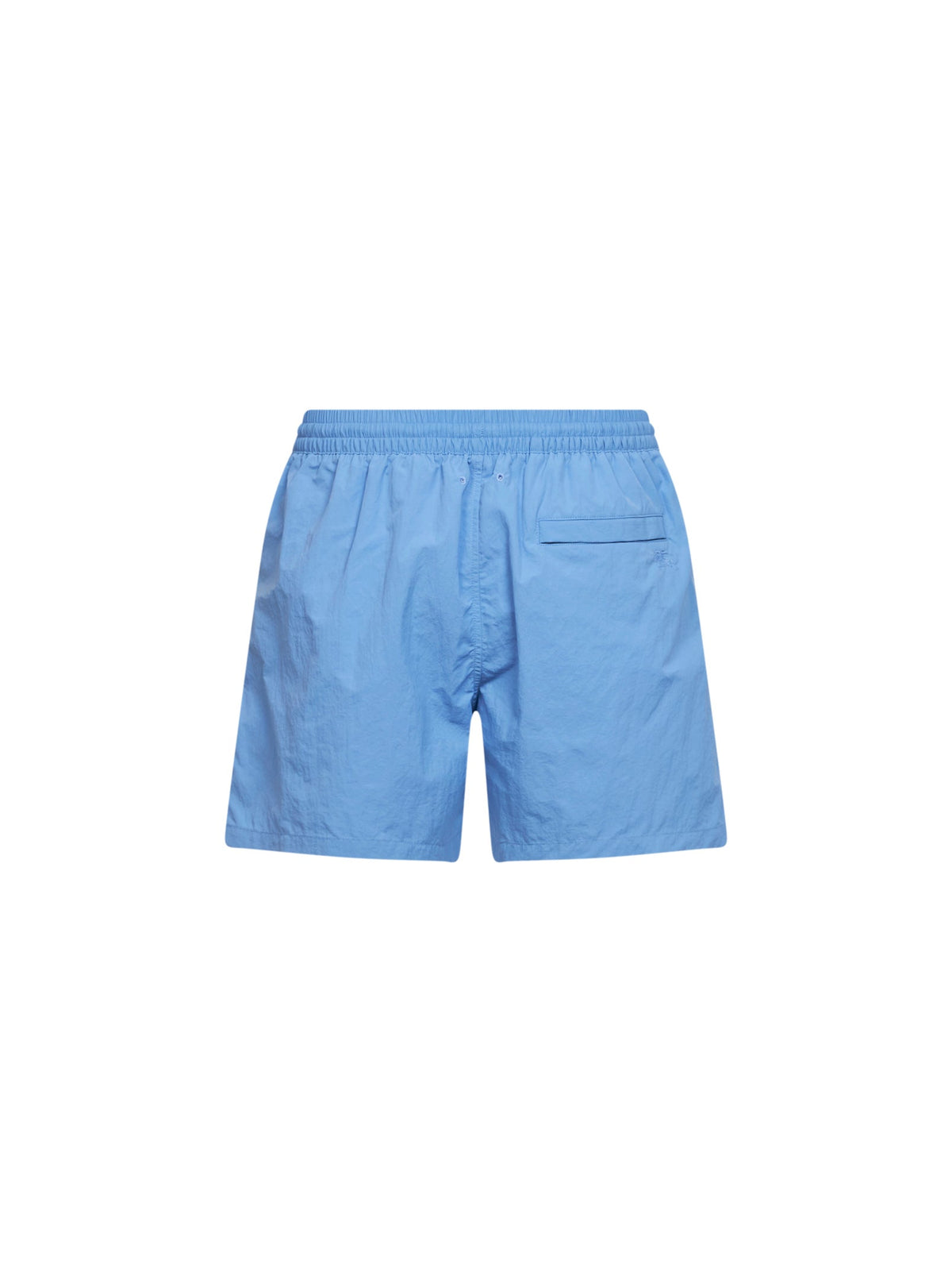 BURBERRY Burberry Men Cornflower Blue Nylon Swim Shorts With Check Trims