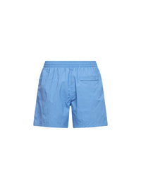 BURBERRY Burberry Men Cornflower Blue Nylon Swim Shorts With Check Trims
